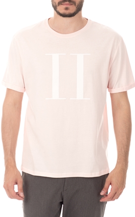 LES DEUX-Ανδρική κοντομάνικη μπλούζα Encore ροζ