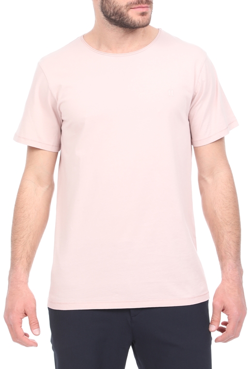 LES DEUX-Ανδρικό t-shirt LES DEUX Austin Loose Fit ροζ