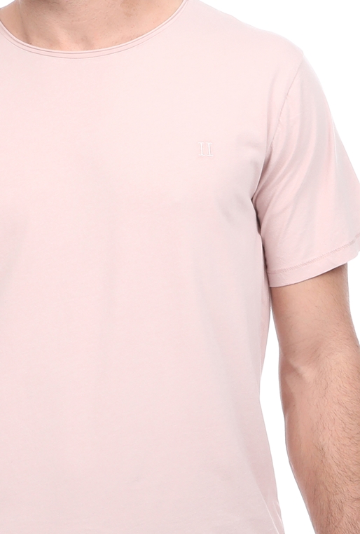 LES DEUX-Ανδρικό t-shirt LES DEUX Austin Loose Fit ροζ