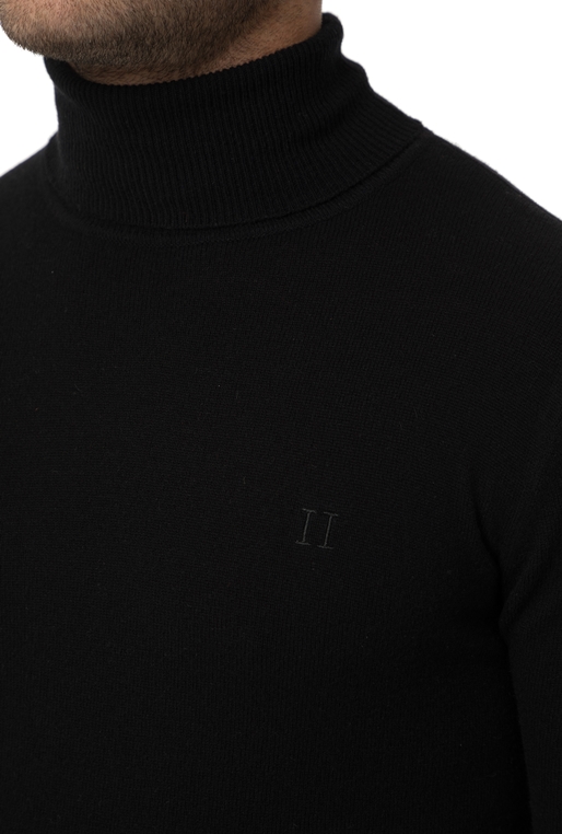 LES DEUX-Ανδρική ζιβάγκο μπλούζα LES DEUX μαύρη