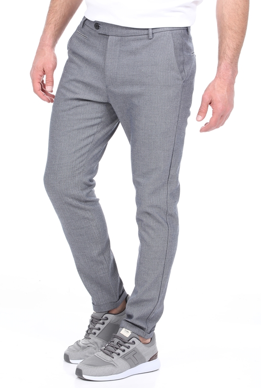 LES DEUX-Ανδρικό παντελόνι LES DEUX Malus Suit Pants μπλε γκρι