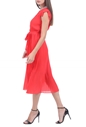 LILI SIDONIO-Γυναικείο φόρεμα LILI SIDONIO κοραλλί 