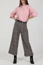 LILI SIDONIO-Γυναικεία cropped παντελόνα YOUNG LADIES WOVEN PANTS BS μπεζ καφέ