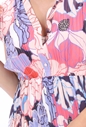 MOLLY BRACKEN-Γυναικείο αμάνικο mini φόρεμα MOLLY BRACKEN μπλε ροζ