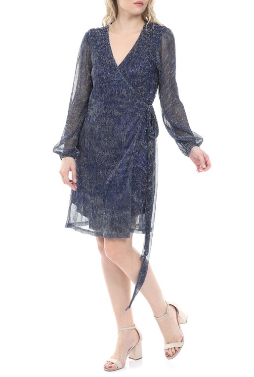 MOLLY BRACKEN-Γυναικείο mini φόρεμα MOLLY BRACKEN μπλε