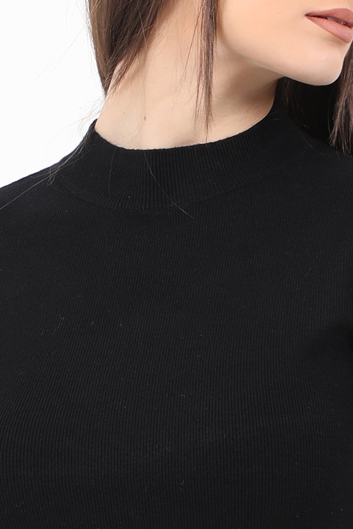MOLLY BRACKEN-Γυναικεία πλεκτή μπλούζα MOLLY BRACKEN KNITTED UNDERSWEATER BS μαύρη