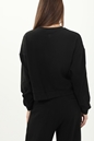 MOLLY BRACKEN-Γυναικεία cropped φούτερ μπλούζα MOLLY BRACKEN W21MB-LA932 LA MAISON μαύρη