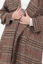 MOLLY BRACKEN-Γυναικείο μακρύ παλτό MOLLY BRACKEN LADIES WOVEN COAT PLV καφέ μπεζ