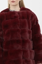MOLLY BRACKEN-Γυναικείο γούνινο παλτό MOLLY BRACKEN LADIES WOVEN COAT PLV μπορτνό