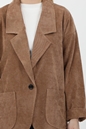MOLLY BRACKEN-Γυναικείο παλτό MOLLY BRACKEN LADIES WOVEN COAT PLV μπεζ