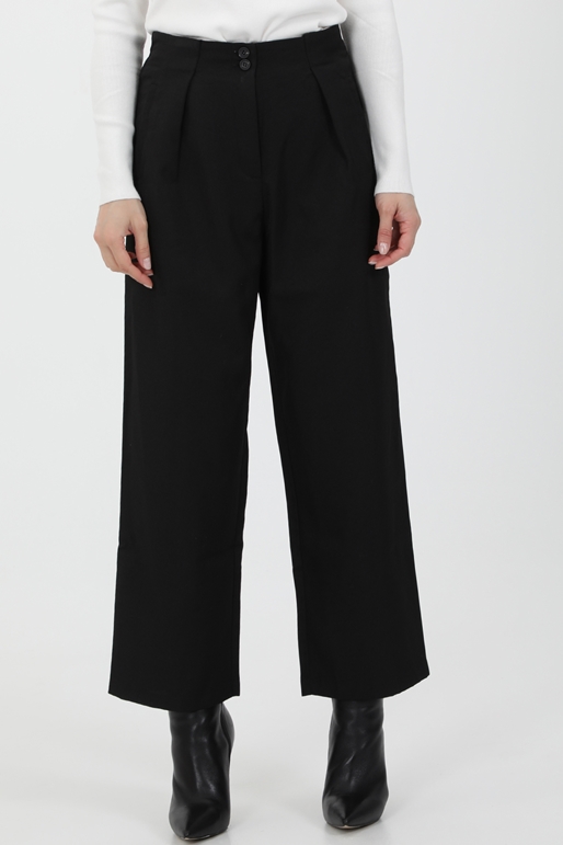 MOLLY BRACKEN-Γυναικείο ψηλόμεσο παντελόνι MOLLY BRACKEN LADIES WOVEN PANTS μαύρο
