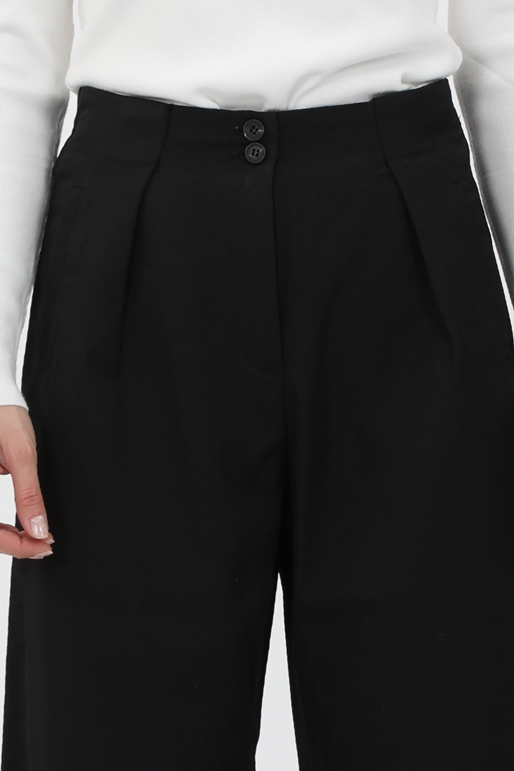 MOLLY BRACKEN-Γυναικείο ψηλόμεσο παντελόνι MOLLY BRACKEN LADIES WOVEN PANTS μαύρο