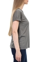 MOS MOSH-Γυναικεία κοντομάνικη μπλούζα MOS MOSH Kay Tee γκρί-ασημί