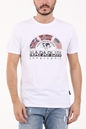 NAPAPIJRI-Ανδρικό t-shirt NAPAPIJRI S-TURIN λευκό