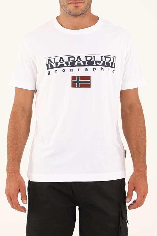 NAPAPIJRI-Ανδρικό t-shirt NAPAPIJRI AYAS ΜΠΛΟΥΖΑΚΙ ΚΟΝΤΟΜΑΝΙΚΟ