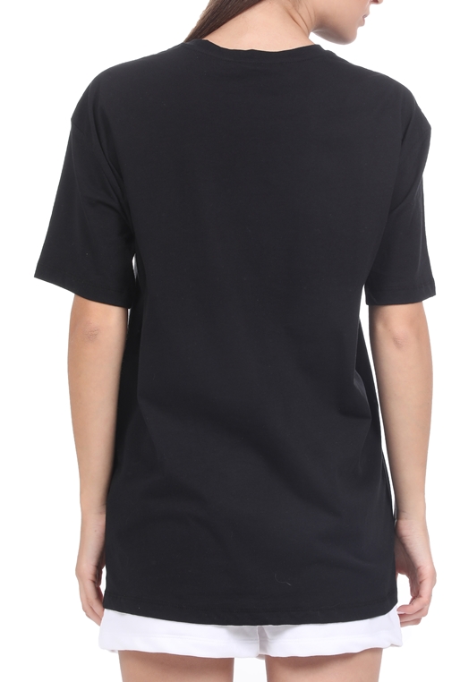 NA-KD-Γυναικεία μπλούζα NA-KD PRINTED LOOSE FIT μαύρη