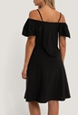 NA-KD-Γυναικείο mini φόρεμα NA-KD COWL NECK μαύρο