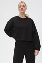 NA-KD-Γυναικεία cropped φούτερ μπλούζα NA-KD μαύρη
