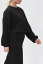 NA-KD-Γυναικεία cropped φούτερ μπλούζα NA-KD μαύρη