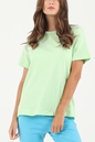 NA-KD-Γυναικείο t-shirt NA-KD ORGANIC LOGO OVERSIZED πράσινο