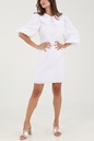 NA-KD-Γυναικείο φόρεμα NA-KD BALLOON SLEEVE MINI λευκό