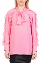NENETTE-Γυναικεία μπλούζα NENETTE ROUCHES SU MANICHE ροζ