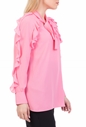 NENETTE-Γυναικεία μπλούζα NENETTE ROUCHES SU MANICHE ροζ