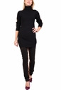 NU-Γυναικεία μακρυμάνικη μπλούζα με ζιβάγκο NU μαύρη