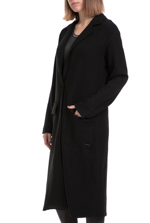 NUMPH-Γυναικείο παλτό NUMPH μαύρο            