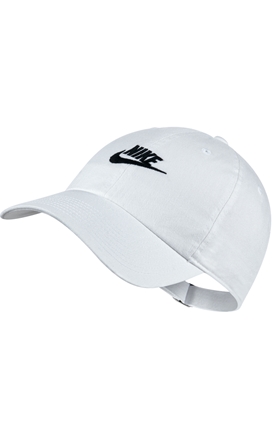 NIKE-Unisex αθλητικό καπέλο NIKE NSW H86 FUTURA WASH CAP λευκό