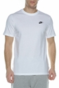 NIKE-Ανδρικό t-shirt NIKE M NSW CLUB TEE λευκό