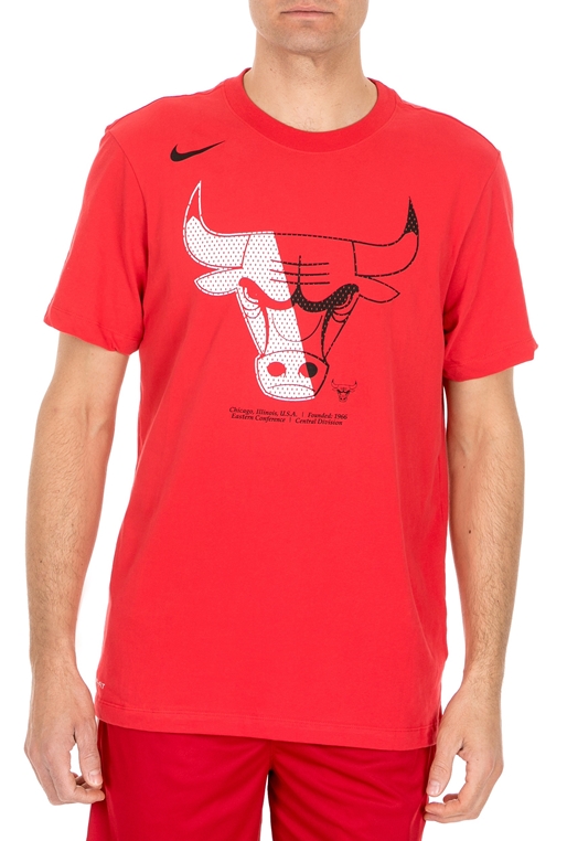 NIKE-Ανδρική μπλούζα NIKE Chicago Bulls κόκκινη