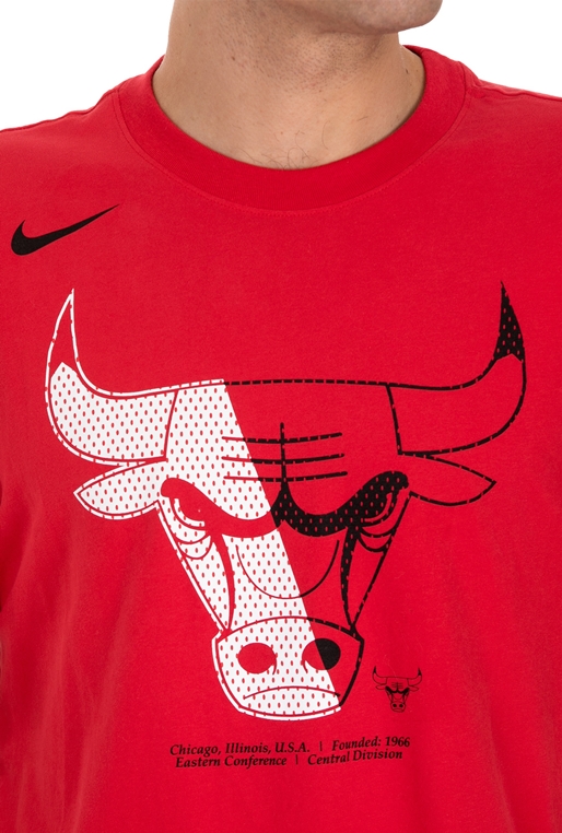 NIKE-Ανδρική μπλούζα NIKE Chicago Bulls κόκκινη