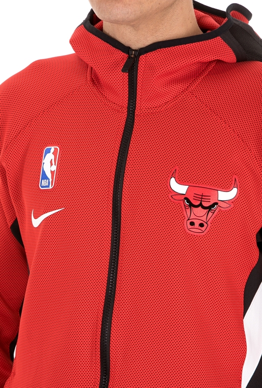 NIKE-Ανδρική ζακέτα NIKE Chicago Bulls Nike Therma κόκκινη
