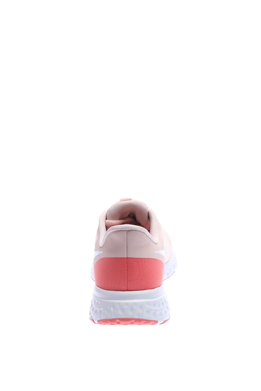 NIKE-Γυναικεία παπούτσια running NIKE REVOLUTION 5 λευκά ροζ