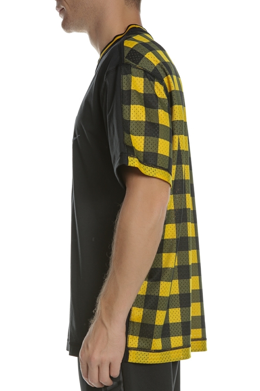 NIKE-Ανδρική κοντομάνικη μπλούζα NIKE μαύρο - κίτρινο