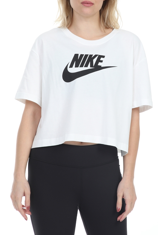 NIKE-Γυναικείο t-shirt ΝΙΚΕ NSW TEE ESSNTL CRP ICN FTR λευκό