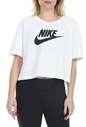 NIKE-Γυναικείο t-shirt ΝΙΚΕ NSW TEE ESSNTL CRP ICN FTR λευκό