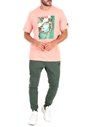 NIKE-Ανδρικό t-shirt NIKE NSW SS TEE COURT 2 ροζ