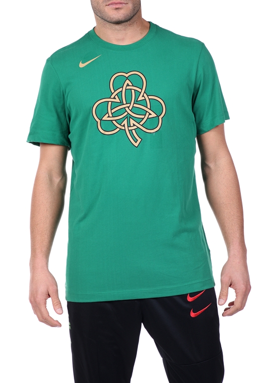 NIKE-Ανδρική κοντομάνικη μπλούζα BOS M NK DRY TEE FNW CE LGO πράσινη