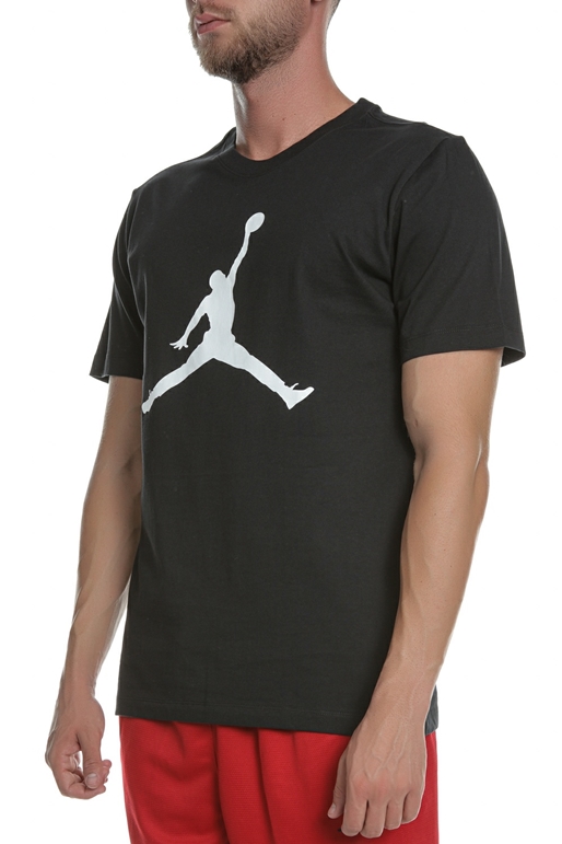 NIKE-Ανδρικό αθλητικό t-shirt ΝΙΚΕ M J JUMPMAN SS CREW μαύρο