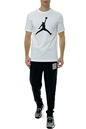 NIKE-Ανδρικό t-shirt CJ0921 M J JUMPMAN SS CREW λευκό
