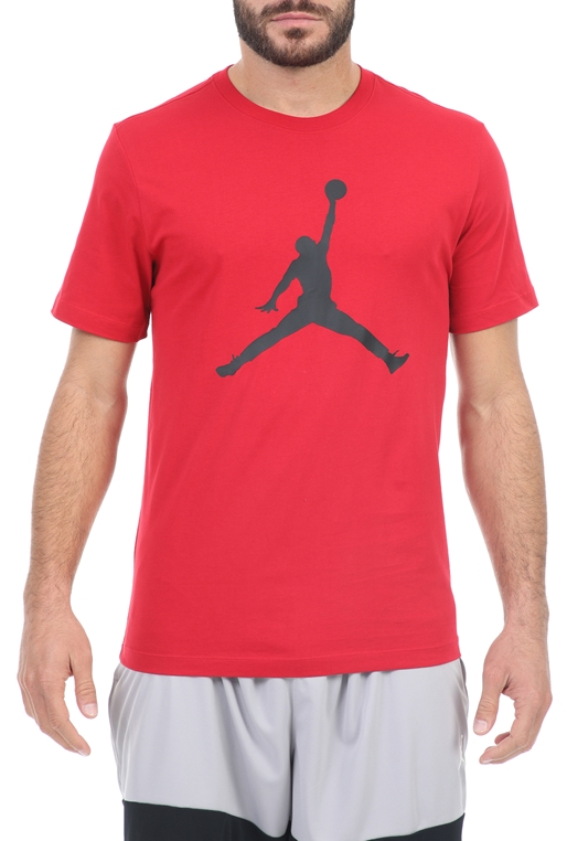 NIKE-Ανδρικό αθλητικό t-shirt ΝΙΚΕ M J JUMPMAN SS CREW κόκκινο
