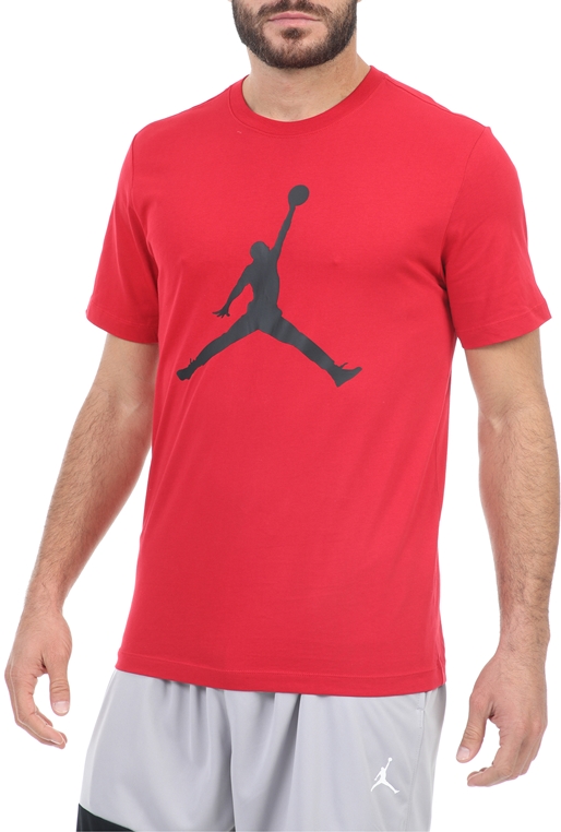 NIKE-Ανδρικό αθλητικό t-shirt ΝΙΚΕ M J JUMPMAN SS CREW κόκκινο
