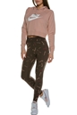NIKE-Γυναικεία cropped φούτερ μπλούζα NIKE NSW ESSNTL FLC GX CROP HDY ροζ