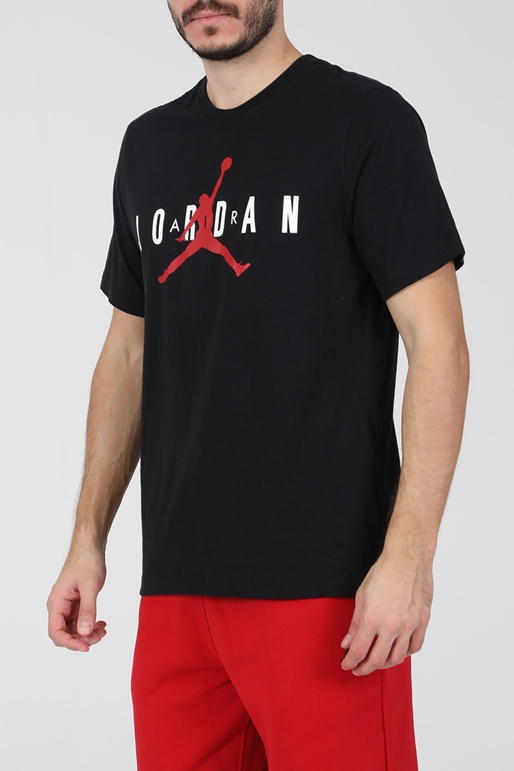 NIKE-Ανδρικό t-shirt NIKE M J JORDAN AIR WM TEE ανθρακί