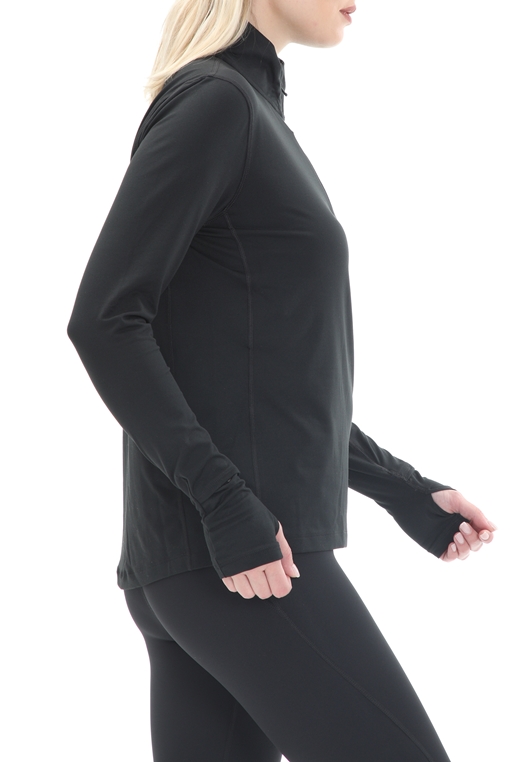 NIKE-Γυναικεία μακρυμάνικη μπλούζα NIKE ELEMENT TOP HZ μαύρη