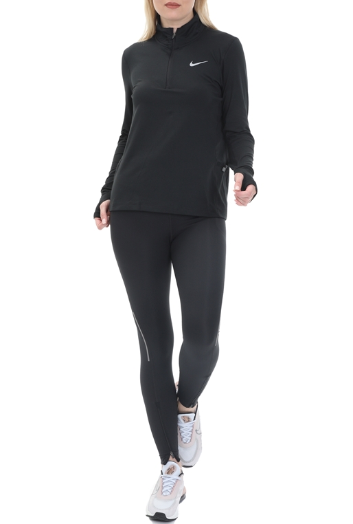NIKE-Γυναικεία μακρυμάνικη μπλούζα NIKE ELEMENT TOP HZ μαύρη