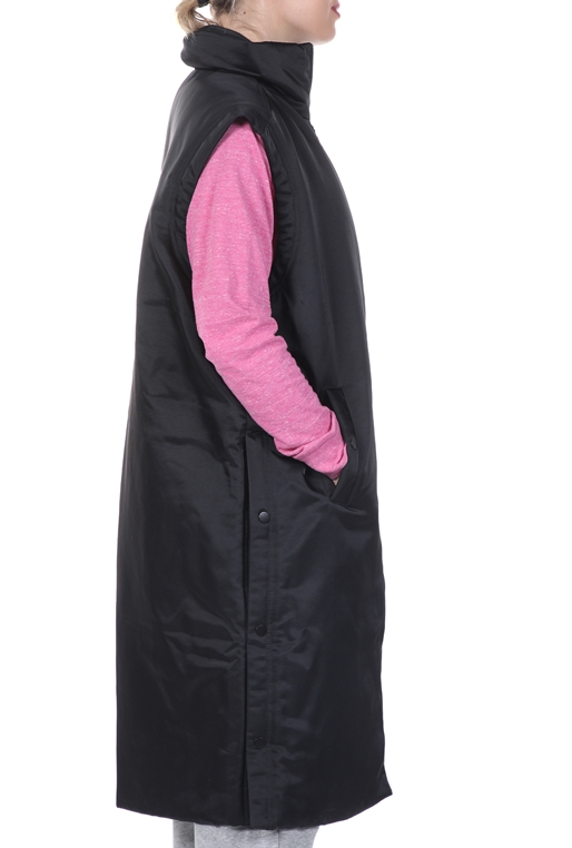 NIKE-Γυναικείο μακρύ αμάνικο μπουφάν NIKE NSW SYN JKT TREND VEST μαύρο