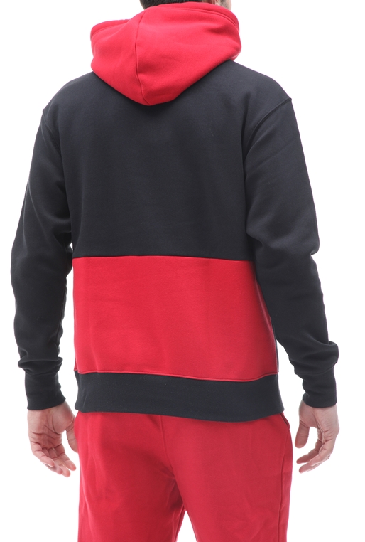NIKE-Ανδρική φούτερ μπλούζα NIKE J JUMPMAN AIR GFX FLC PO μαύρη κόκκινη